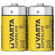 Varta 2020 - 2 τμχ Μπαταρία ψευδαργύρου-άνθρακα SUPERLIFE D 1,5V