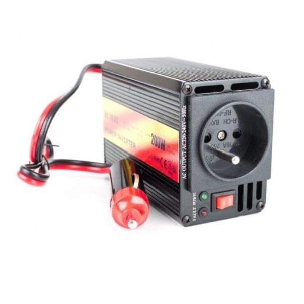  Inverter μετατροπέας τάσης 200W/12/230V + USB