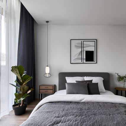  Κρεμαστό φωτιστικό οροφής LED ARAME LED/15W/230V διάμετρος 22 cm μαύρο