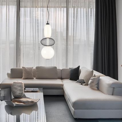  Κρεμαστό φωτιστικό οροφής LED ARAME LED/23W/230V διάμετρος 22 cm μαύρο