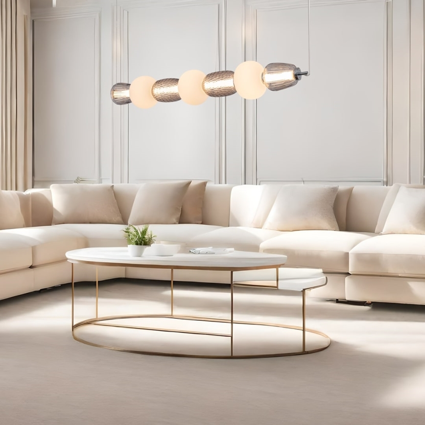  Κρεμαστό φωτιστικό οροφής LED CARO LED/42W/230V γυαλιστερό χρώμιο