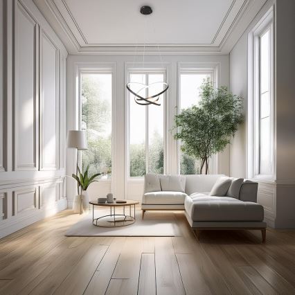  Κρεμαστό φωτιστικό οροφής LED EMPOLI LED/55W/230V μαύρο