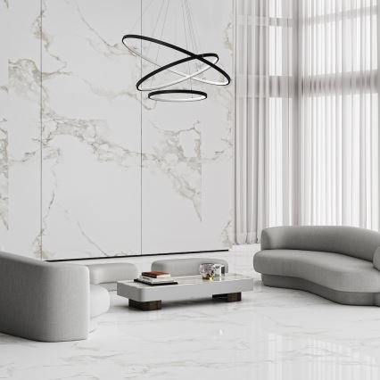  Κρεμαστό φωτιστικό οροφής LED HOOP LED/93W/230V διάμετρος 80 cm 4000K μαύρο