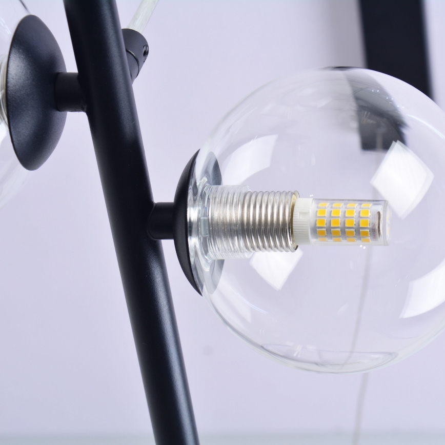  Κρεμαστό φωτιστικό οροφής LED HYBRID LED/15W/230V + 7xG9/6W 4000K μαύρο