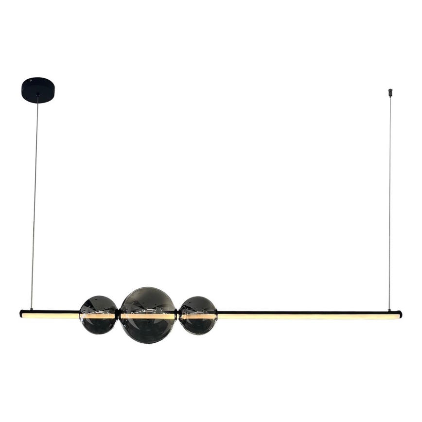  Κρεμαστό φωτιστικό οροφής LED KUGEL LED/30W/230V μαύρο