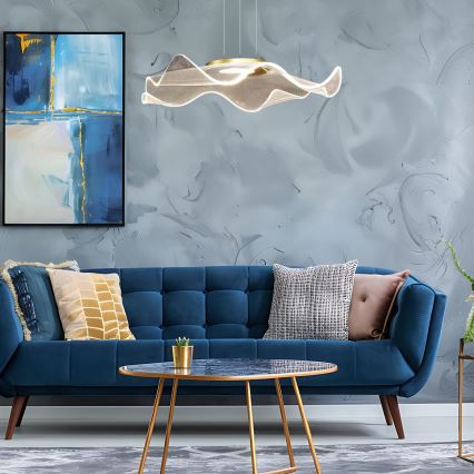  Κρεμαστό φωτιστικό οροφής LED LARGO LED/16W/230V χρυσό