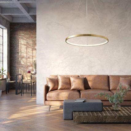  Κρεμαστό φωτιστικό οροφής LED LEA LED/20W/230V 4000K διάμετρος 50 cm χρυσό