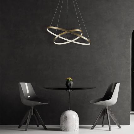  Κρεμαστό φωτιστικό οροφής LED LEA LED/35W/230V 4000K διάμετρος 60 cm χρυσό