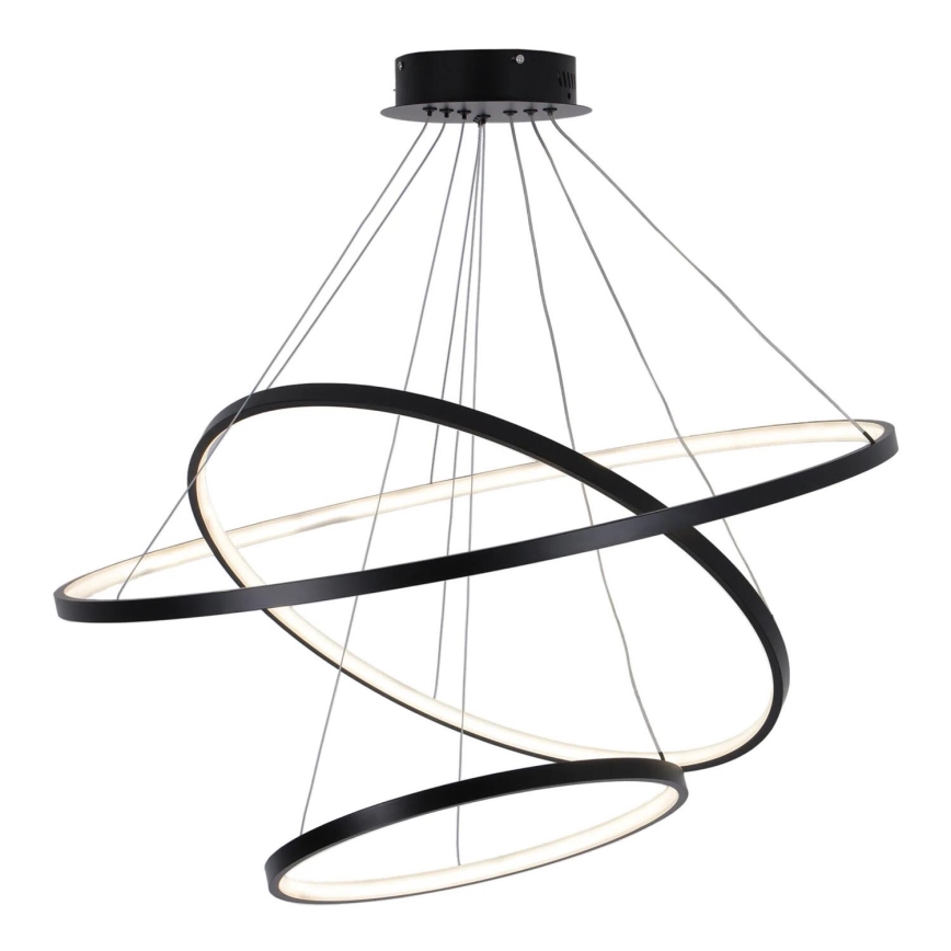  Κρεμαστό φωτιστικό οροφής LED LEA LED/60W/230V 4000K διάμετρος 80 cm μαύρο