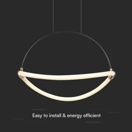  Κρεμαστό φωτιστικό οροφής LED LED/12W/230V 3000K διάμετρος 40 cm