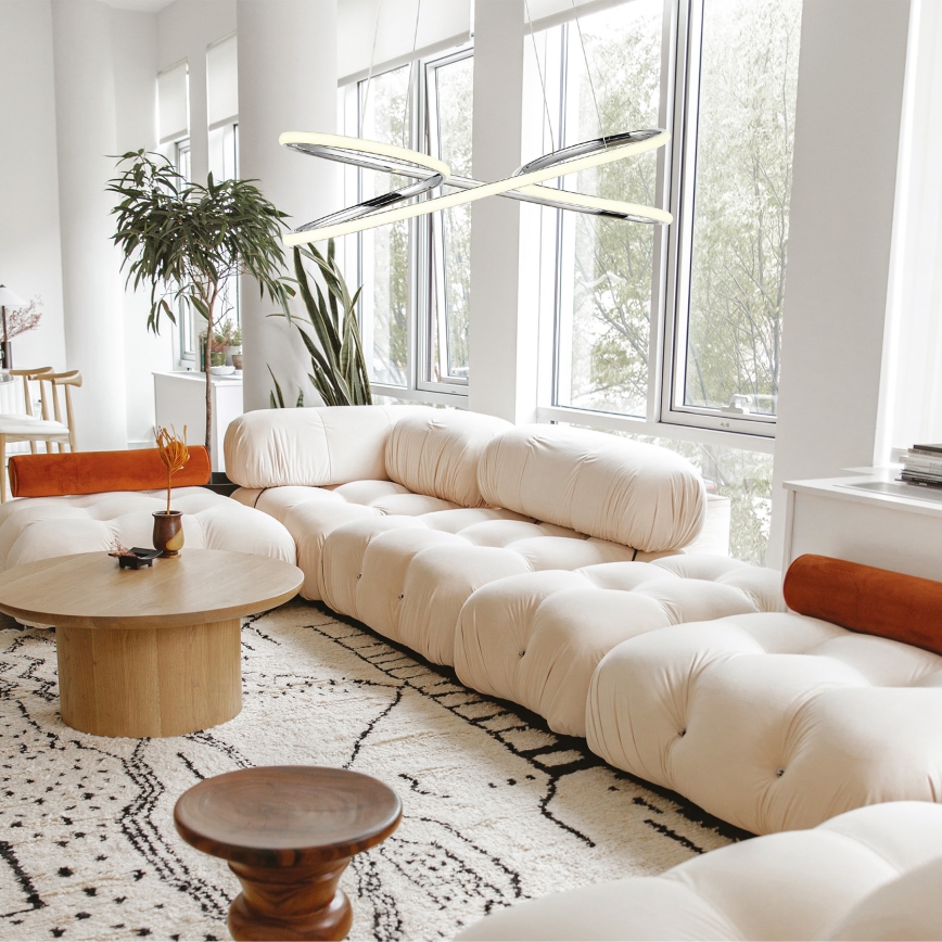  Κρεμαστό φωτιστικό οροφής LED LED/40W/230V 4000K γυαλιστερό χρώμιο