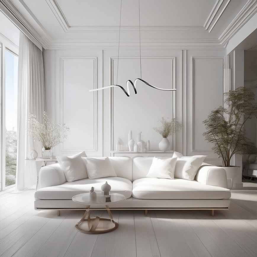  Κρεμαστό φωτιστικό οροφής LED LOOP LED/28W/230V μαύρο