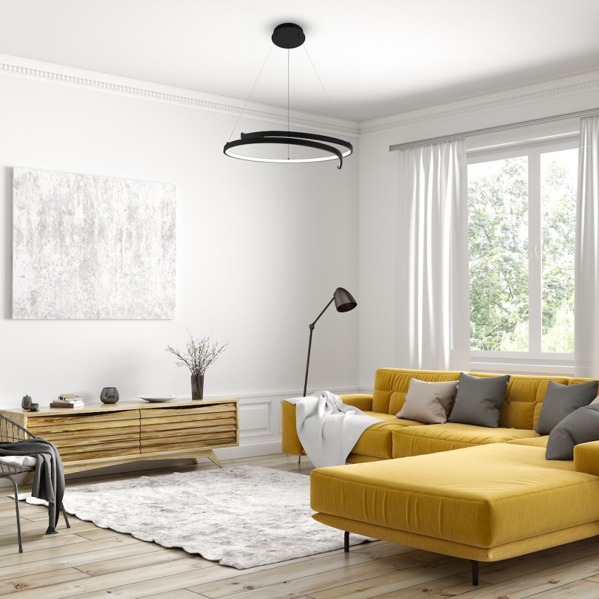  Κρεμαστό φωτιστικό οροφής LED LORENZO LED/35W/230V μαύρο