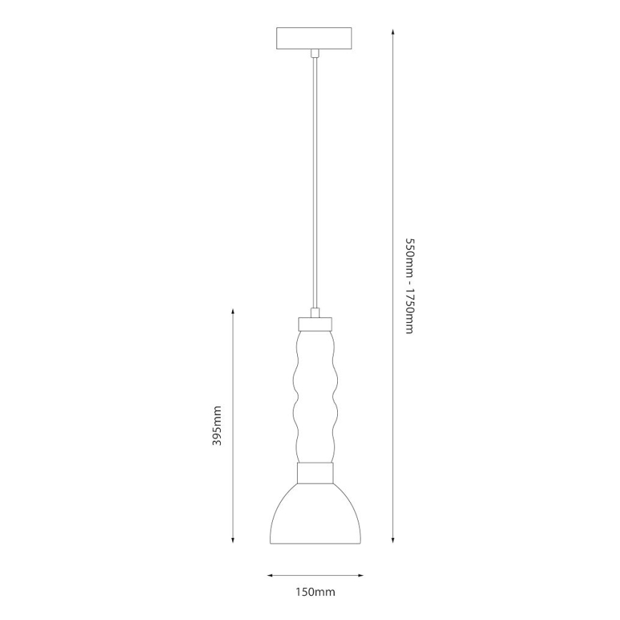  Κρεμαστό φωτιστικό οροφής LED LUCCO LED/13W/230V διάμετρος 15 cm χρυσό