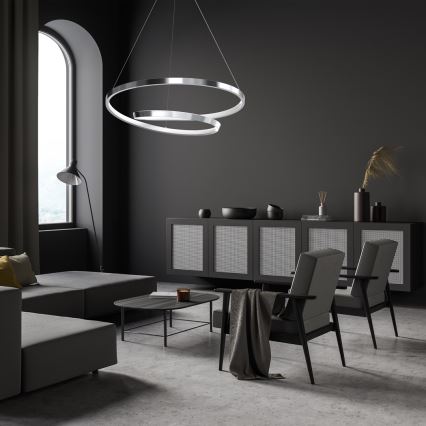  Κρεμαστό φωτιστικό οροφής LED LUCERO LED/48W/230V γυαλιστερό χρώμιο