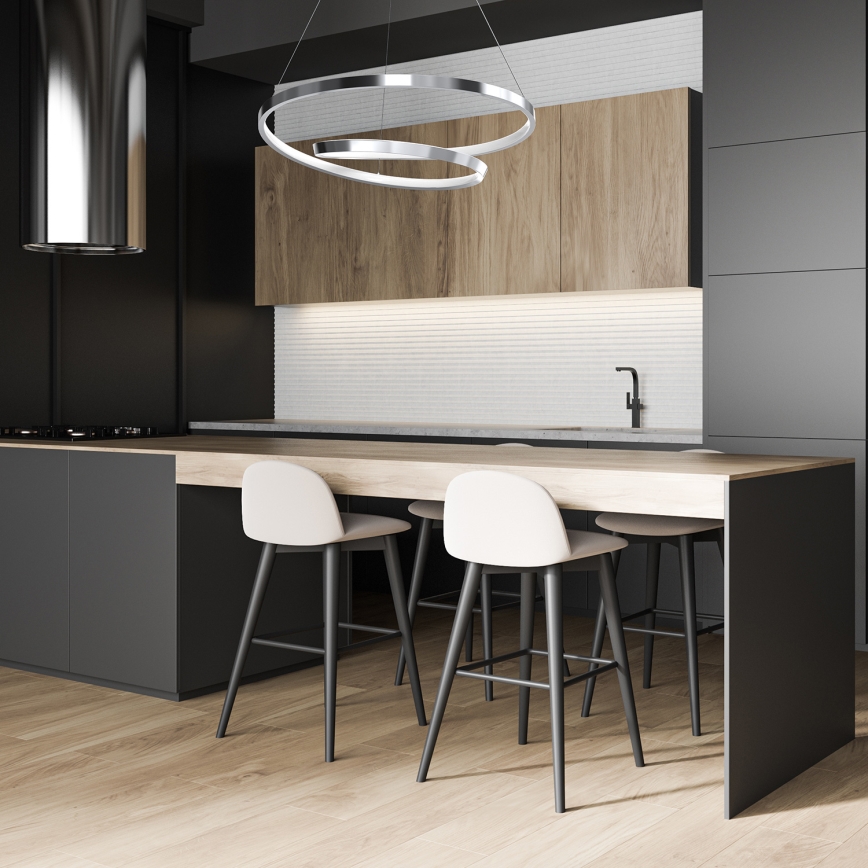  Κρεμαστό φωτιστικό οροφής LED LUCERO LED/48W/230V γυαλιστερό χρώμιο