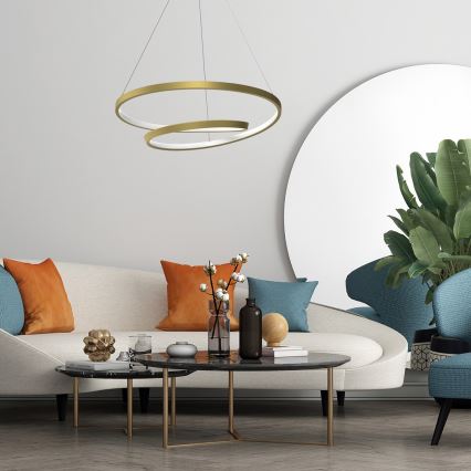  Κρεμαστό φωτιστικό οροφής LED LUCERO LED/48W/230V χρυσό