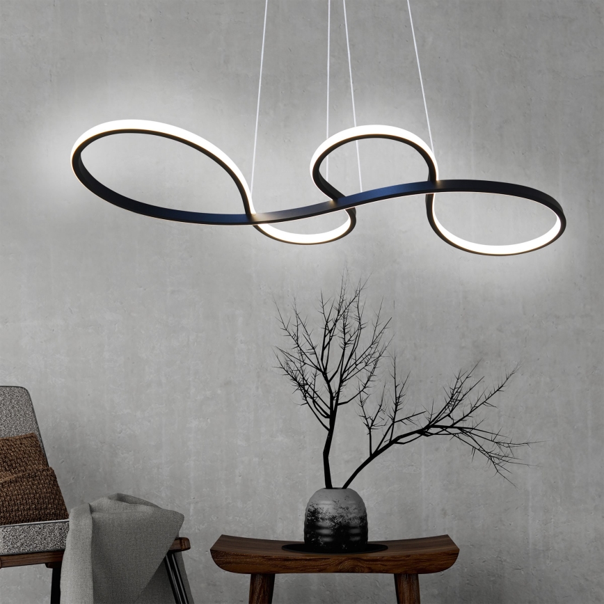  Κρεμαστό φωτιστικό οροφής LED SALSA LED/38W/230V 4000K μαύρο