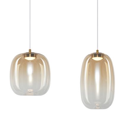  Κρεμαστό φωτιστικό οροφής LED VASO LED/15W/230V χρυσό/φιμέ