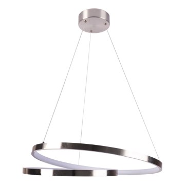  Κρεμαστό φωτιστικό οροφής LED ZEFIRA LED/40W/230V 4000K διάμετρος 50 cm γυαλιστερό χρώμιο