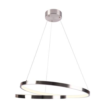  Κρεμαστό φωτιστικό οροφής LED ZEFIRA LED/40W/230V 4000K διάμετρος 50 cm γυαλιστερό χρώμιο