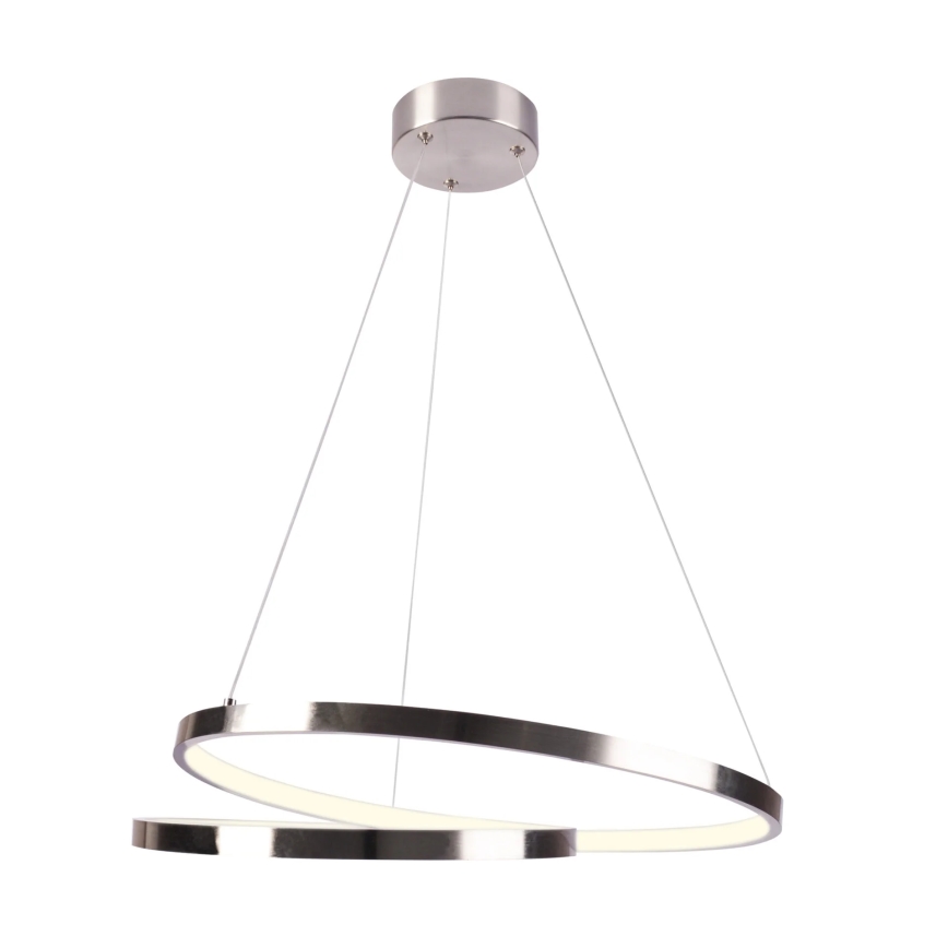  Κρεμαστό φωτιστικό οροφής LED ZEFIRA LED/40W/230V 4000K διάμετρος 50 cm γυαλιστερό χρώμιο