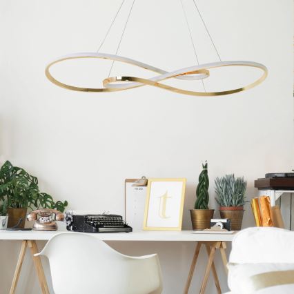  Κρεμαστό φωτιστικό οροφής LED ZUMBA LED/50W/230V χρυσό