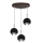  Κρεμαστό φωτιστικό οροφής LED BALL WOOD 3xGU10/5W/230V οξιά