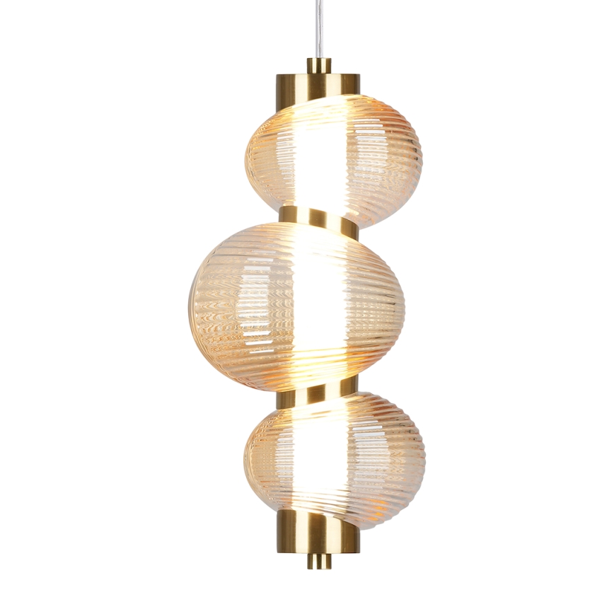  Κρεμαστό φωτιστικό οροφής LED BOLLA LED/12W/230V διάμετρος 16 cm χρυσό