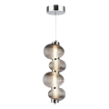  Κρεμαστό φωτιστικό οροφής LED BOLLA LED/17W/230V διάμετρος 16 cm γυαλιστερό χρώμιο/φιμέ