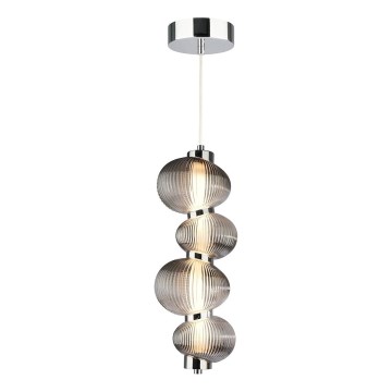  Κρεμαστό φωτιστικό οροφής LED BOLLA LED/17W/230V διάμετρος 16 cm γυαλιστερό χρώμιο/φιμέ