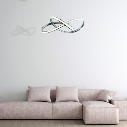  Κρεμαστό φωτιστικό οροφής LED CAPPIO LED/36W/230V γυαλιστερό χρώμιο