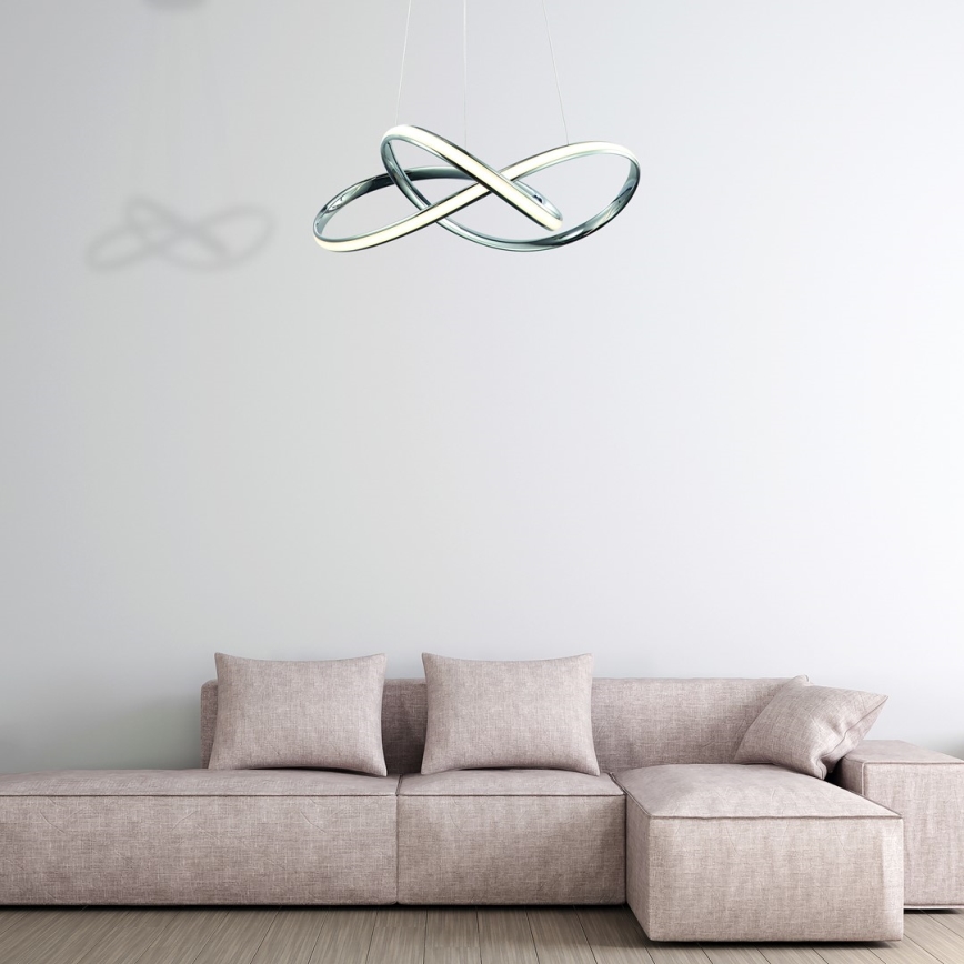  Κρεμαστό φωτιστικό οροφής LED CAPPIO LED/36W/230V γυαλιστερό χρώμιο