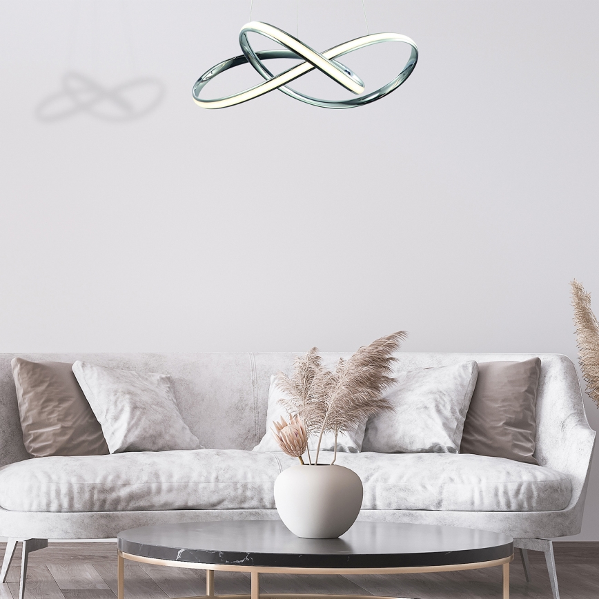  Κρεμαστό φωτιστικό οροφής LED CAPPIO LED/36W/230V γυαλιστερό χρώμιο