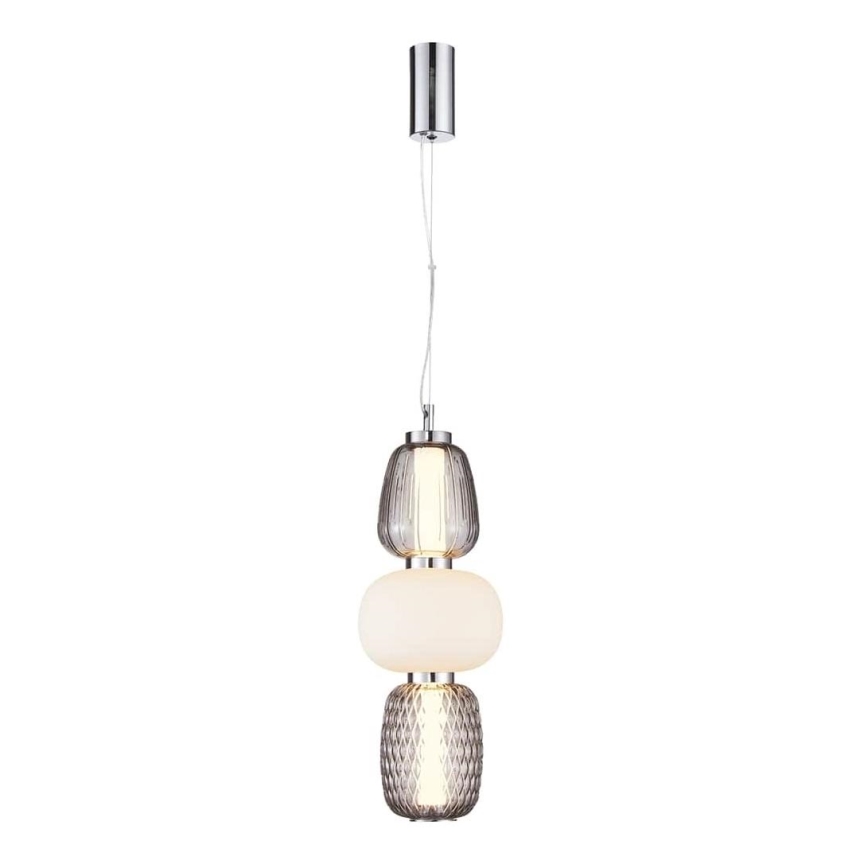  Κρεμαστό φωτιστικό οροφής LED CARO LED/28W/230V γυαλιστερό χρώμιο