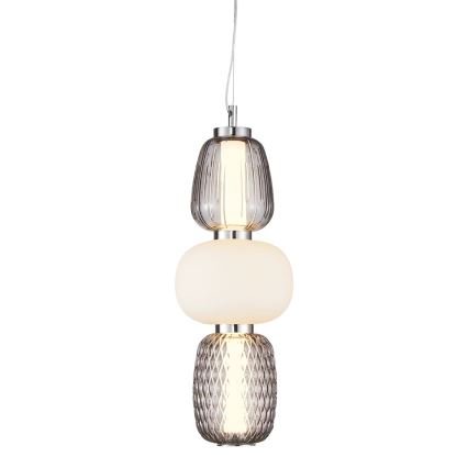  Κρεμαστό φωτιστικό οροφής LED CARO LED/28W/230V γυαλιστερό χρώμιο