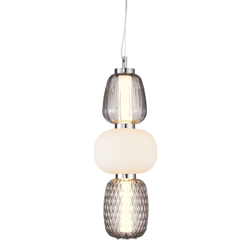  Κρεμαστό φωτιστικό οροφής LED CARO LED/28W/230V γυαλιστερό χρώμιο
