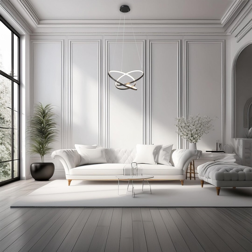  Κρεμαστό φωτιστικό οροφής LED EMPOLI LED/55W/230V μαύρο