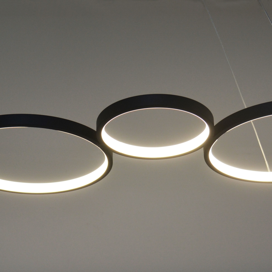  Κρεμαστό φωτιστικό οροφής LED FLAMENCO LED/42W/230V 4000K μαύρο