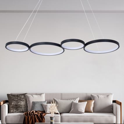  Κρεμαστό φωτιστικό οροφής LED FLAMENCO LED/42W/230V 4000K μαύρο