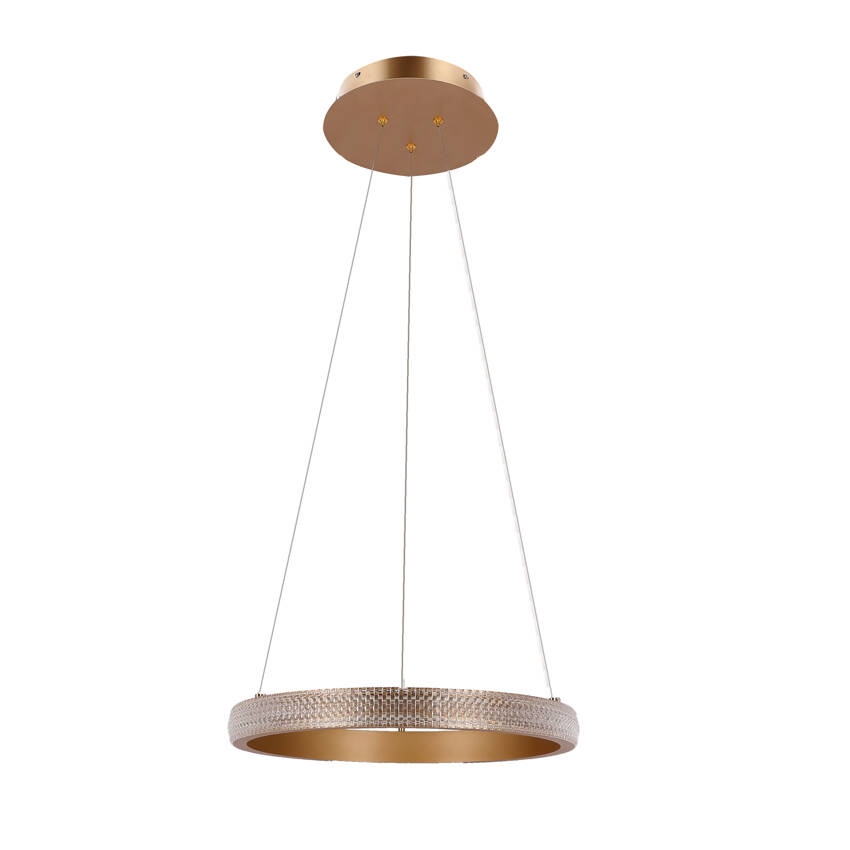  Κρεμαστό φωτιστικό οροφής LED HASHIM LED/22W/230V διάμετρος 40 cm χαλκός
