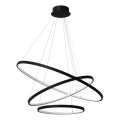  Κρεμαστό φωτιστικό οροφής LED HOOP LED/93W/230V διάμετρος 80 cm 4000K μαύρο