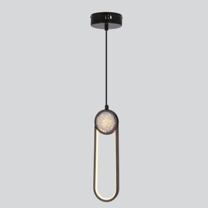  Κρεμαστό φωτιστικό οροφής LED LACRIMA LED/15W/230V 3000K μαύρο