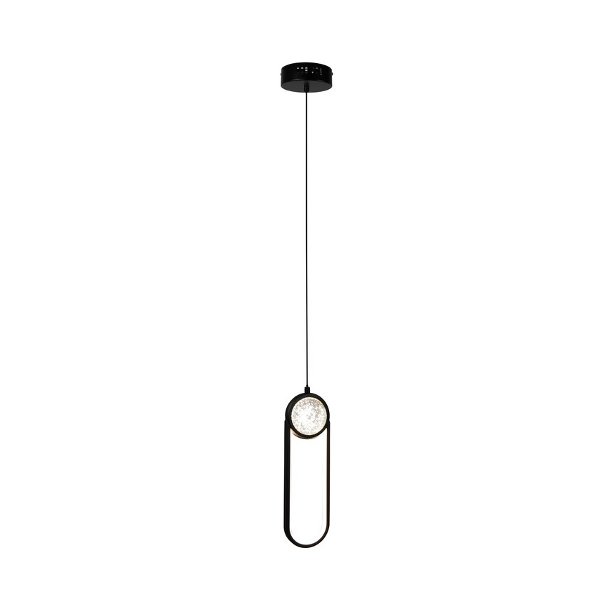  Κρεμαστό φωτιστικό οροφής LED LACRIMA LED/15W/230V 3000K μαύρο
