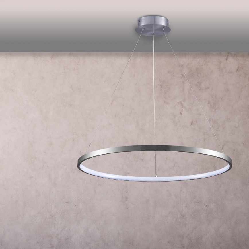  Κρεμαστό φωτιστικό οροφής LED LEA LED/20W/230V 4000K διάμετρος 50 cm ματ χρώμιο