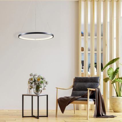  Κρεμαστό φωτιστικό οροφής LED LEA LED/20W/230V 4000K διάμετρος 50 cm μαύρο