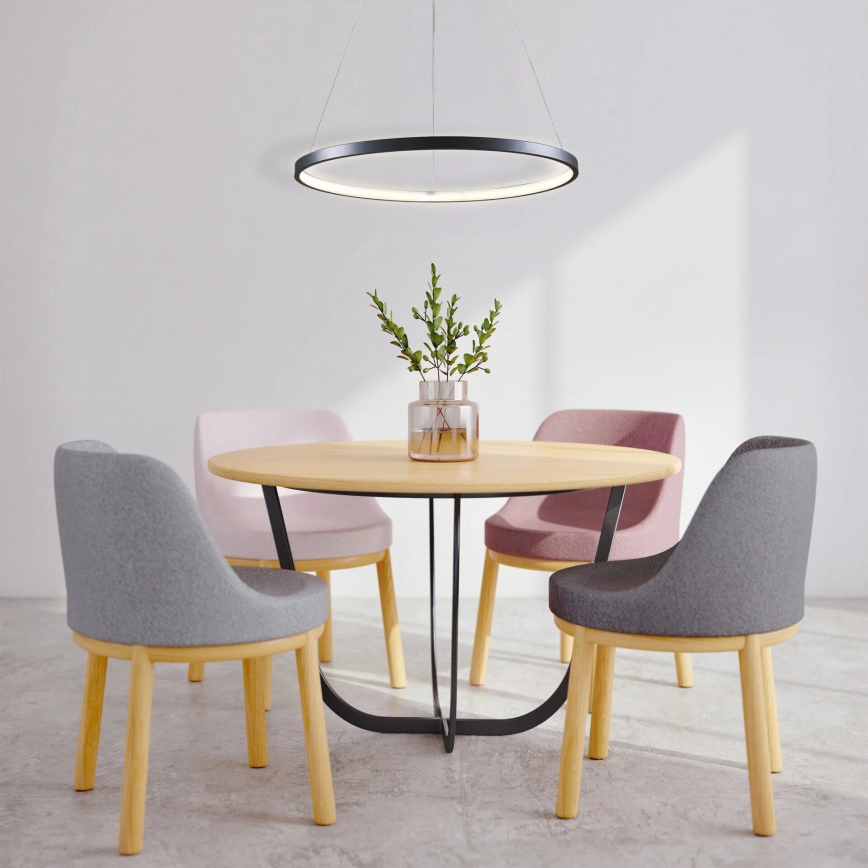  Κρεμαστό φωτιστικό οροφής LED LEA LED/20W/230V 4000K διάμετρος 50 cm μαύρο