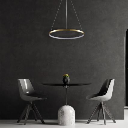  Κρεμαστό φωτιστικό οροφής LED LEA LED/20W/230V 4000K διάμετρος 50 cm χρυσό