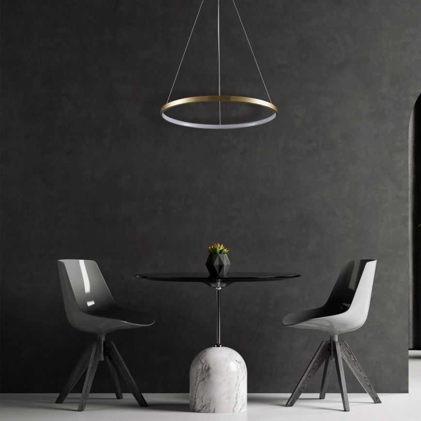  Κρεμαστό φωτιστικό οροφής LED LEA LED/20W/230V 4000K διάμετρος 50 cm χρυσό