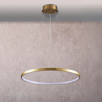  Κρεμαστό φωτιστικό οροφής LED LEA LED/20W/230V 4000K διάμετρος 50 cm χρυσό